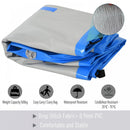 3m Gymnastics Mat Inflatable PVC Yoga Training Exercise Mat w/ Pump Blue