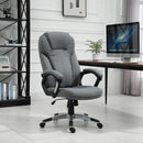 Vinsetto High Back Office Chair Ergonomic Swivel Rocking with Armrest - Grey