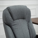Vinsetto High Back Office Chair Ergonomic Swivel Rocking with Armrest - Grey