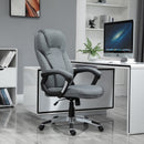 Vinsetto High Back Office Chair Ergonomic Swivel Rocking with Armrest - Grey