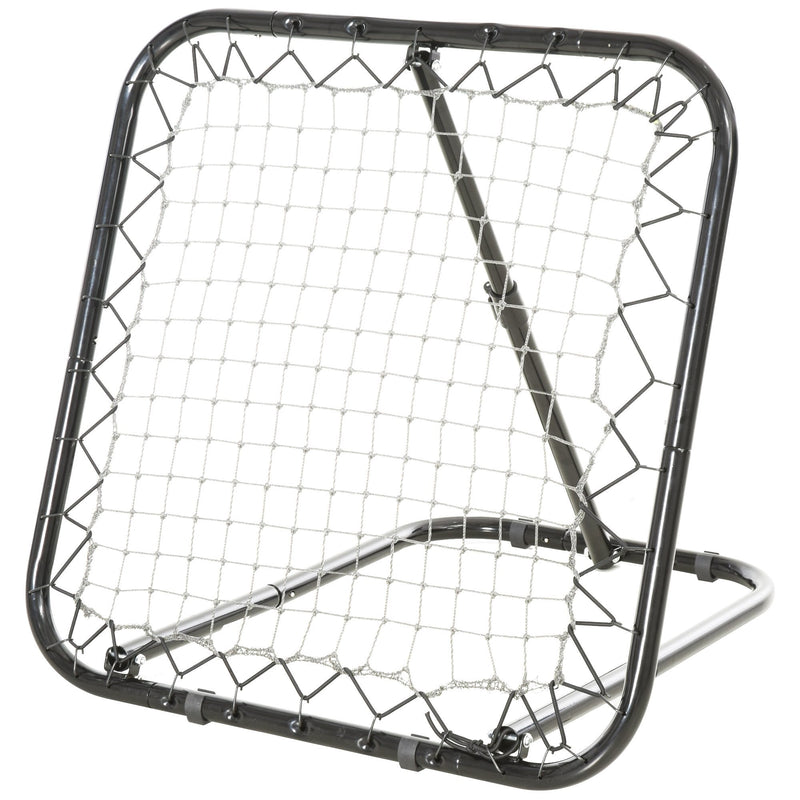 Angle Adjustable Rebounder Net Goal Training Set Football, Baseball, Basketball Daily Training, Black Baseball