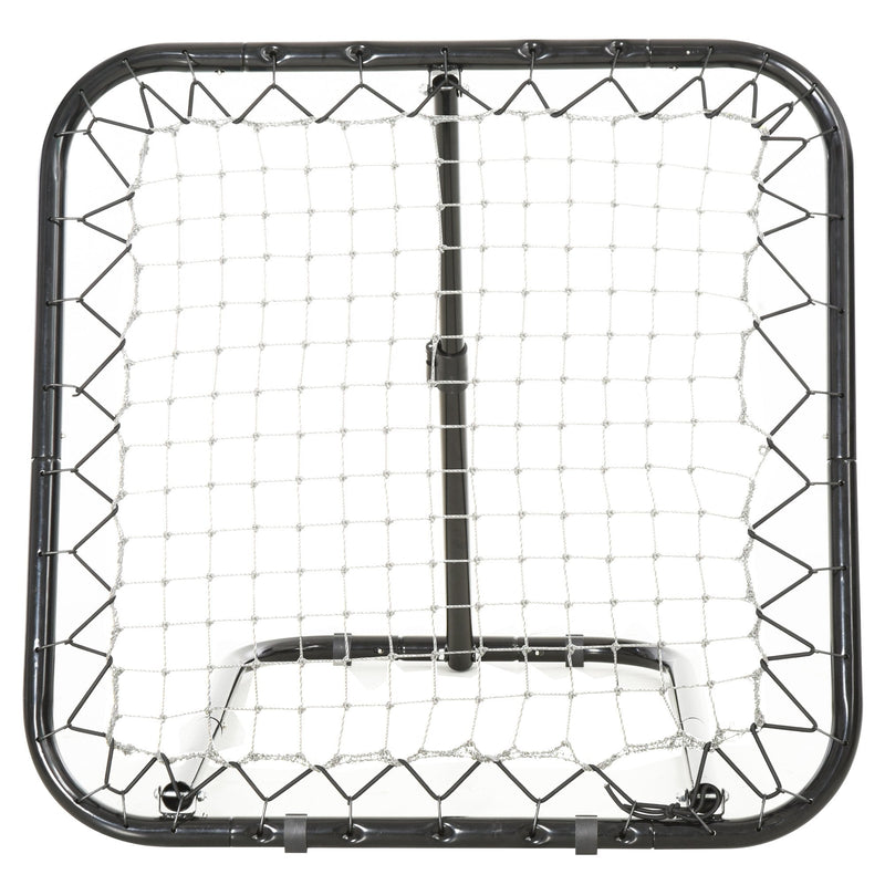 Angle Adjustable Rebounder Net Goal Training Set Football, Baseball, Basketball Daily Training, Black Baseball