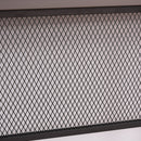 Wooden Computer Desk Study Standing Writing Table Workstation with Metal Frame, Brown Modern Frame