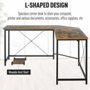 Corner Gaming Desk L-Shape Computer PC Workstation Home Office Three Worktop Writing Table 150 X 150 X 75 Cm