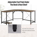 Corner Gaming Desk L-Shape Computer PC Workstation Home Office Three Worktop Writing Table 150 X 150 X 75 Cm