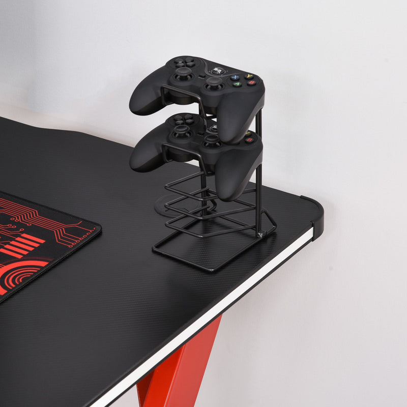 HOMCOM Racing Style Gaming,  home or Office Desk-  Black and Red