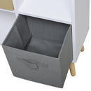 Particle Board Elevated 4-Cube Storage Unit White