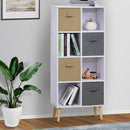 Particle Board Elevated 8-Cube Storage Unit White