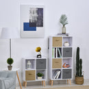 Particle Board Elevated 8-Cube Storage Unit White