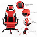 Vinsetto Cool & Stylish Gaming Chair Ergonomic w/ Padding Footrest Neck Back Pillow Adjustable Chair Red