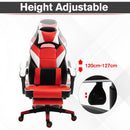Vinsetto Cool & Stylish Gaming Chair Ergonomic w/ Padding Footrest Neck Back Pillow Adjustable Chair Red