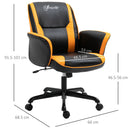 Vinsetto PU Leather Upholstered Gaming Chair Yellow/Black