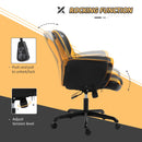 Vinsetto PU Leather Upholstered Gaming Chair Yellow/Black