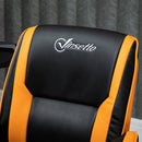 Vinsetto PU Leather Upholstered Gaming Chair Yellow/Black