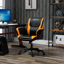 Vinsetto PU Leather Upholstered Gaming Chair Yellow/Black