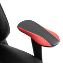 Vinsetto PU Leather Gaming Office Chair Bull Horn Headrest Gaming Chair w/ Retractable Footrest Red