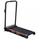 Steel Folding Motorized Home Treadmill w/ LCD Monitor-Black