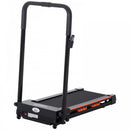 Steel Folding Motorized Home Treadmill w/ LCD Monitor-Black