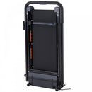 Steel Folding Motorized Home Treadmill w/ LCD Monitor-Black