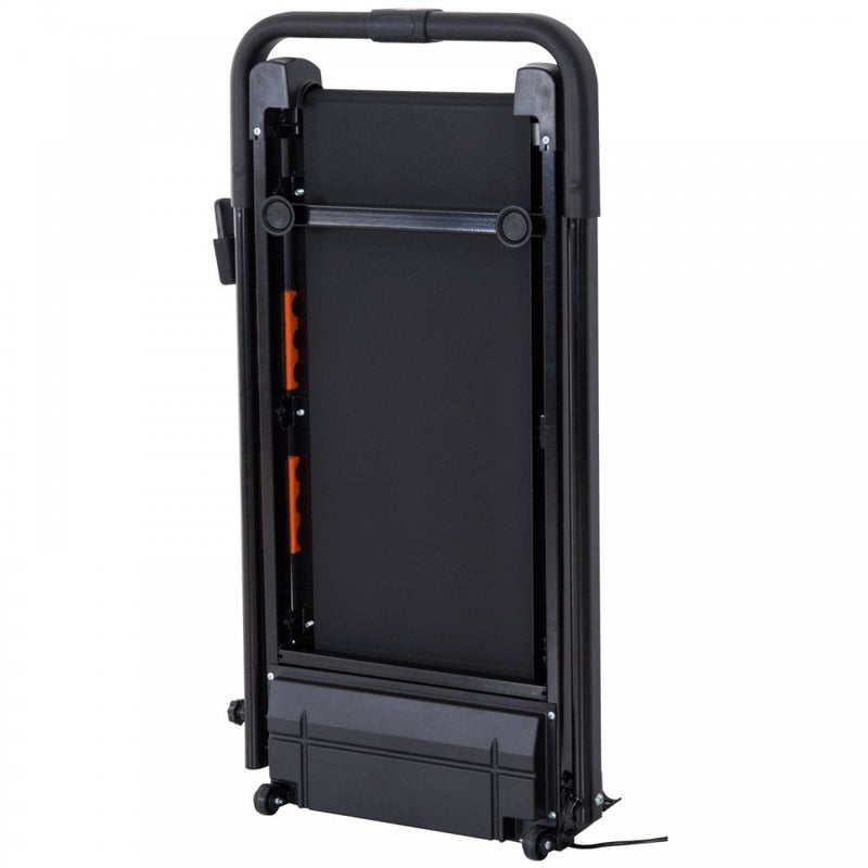 Steel Folding Motorized Home Treadmill w/ LCD Monitor-Black