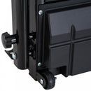 Steel Folding Motorized Home Treadmill w/ LCD Monitor-Black