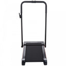 Steel Folding Motorized Home Treadmill w/ LCD Monitor-Black