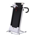 Steel Folding Motorized Home Treadmill W/ LCD Monitor White