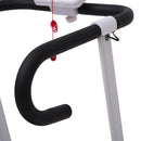 Steel Folding Motorized Home Treadmill W/ LCD Monitor White