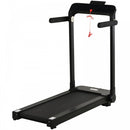 HOMCOM 600W Foldable Steel Motorised Treadmill Running Machine w/ LCD Monitor Black