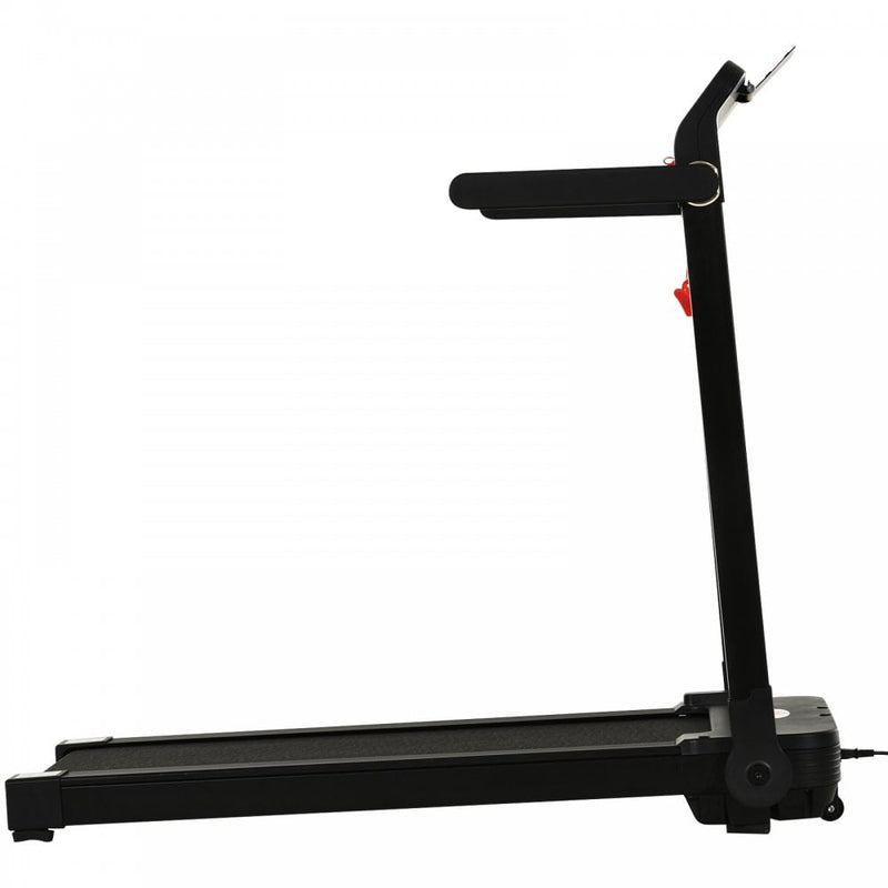 HOMCOM 600W Foldable Steel Motorised Treadmill Running Machine w/ LCD Monitor Black