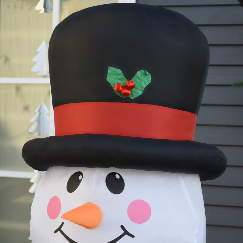 2.4m LED Polyester Outdoor Christmas Inflatable Snow Man