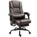 Vinsetto PU Leather 6-Point Massage Desk Chair w/ Remote Brown