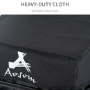 HOMCOM Bike Trailer Stroller Cargo Trailer Black W/Carrier Utility Luggage Bicycle Cart Garden Trolley Wheels