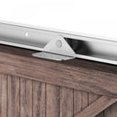 6FT 1860mm Sliding Barn Door Kit Modern Closet Hardware Track System Unit for Single Wooden by Wood Roller Style Set