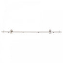 6.6ft Sliding Barn Door Stainless Steel Hardware Kit Silver