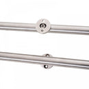 6.6ft Sliding Barn Door Stainless Steel Hardware Kit Silver