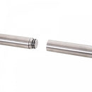 6.6ft Sliding Barn Door Stainless Steel Hardware Kit Silver