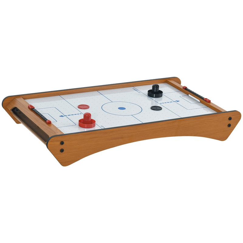 HOMCOM ABS Plastic Mini Air Hockey Table-Top Brown