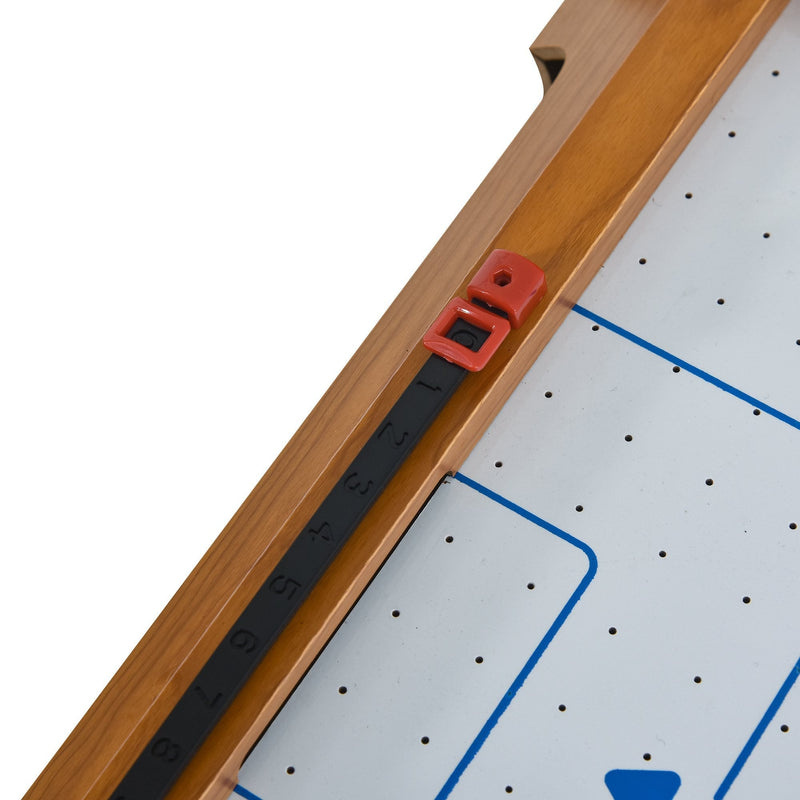 HOMCOM ABS Plastic Mini Air Hockey Table-Top Brown