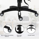 Vinsetto PU Leather Ergonomic Racing Gaming Office Chair Retractable Footrest Gaming Chair w/ Pillows Wheels Headrest Home Office White/Black