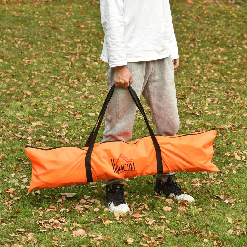 Tetoron Mesh Outdoor Folding Football Goal Orange