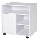 Particle Board 4-Compartment Storage Unit White