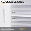 Particle Board 4-Compartment Storage Unit White