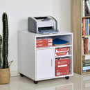 Particle Board 4-Compartment Storage Unit White