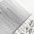 HOMCOM Crystal Glass Droplet Ceiling Pendant w/ Drum Shade Silver