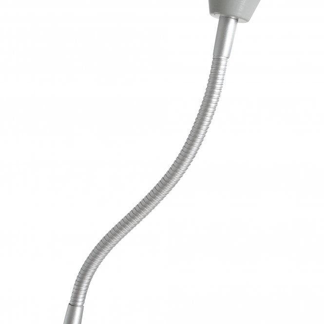 Steel Duo-Head Floor Lamp Silver