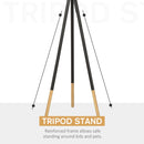 HOMCOM Steel Detachable Tripod Floor Lamp - Grey