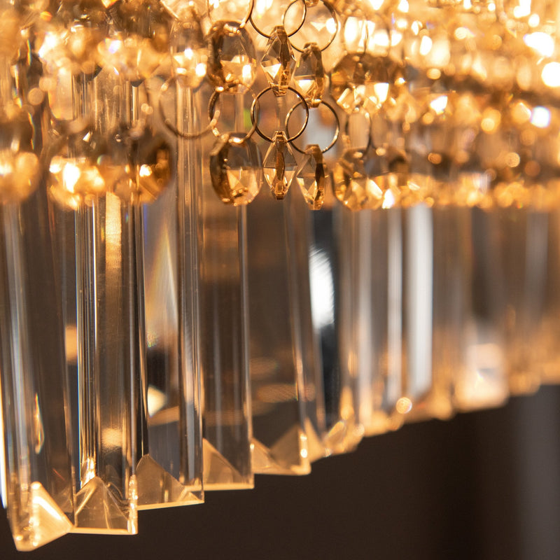 Raindrop chandelier dining table deals