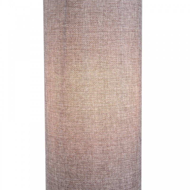 HOMCOM 120H cm Wooden Base Floor Lamp W/Linen Fabric-Grey