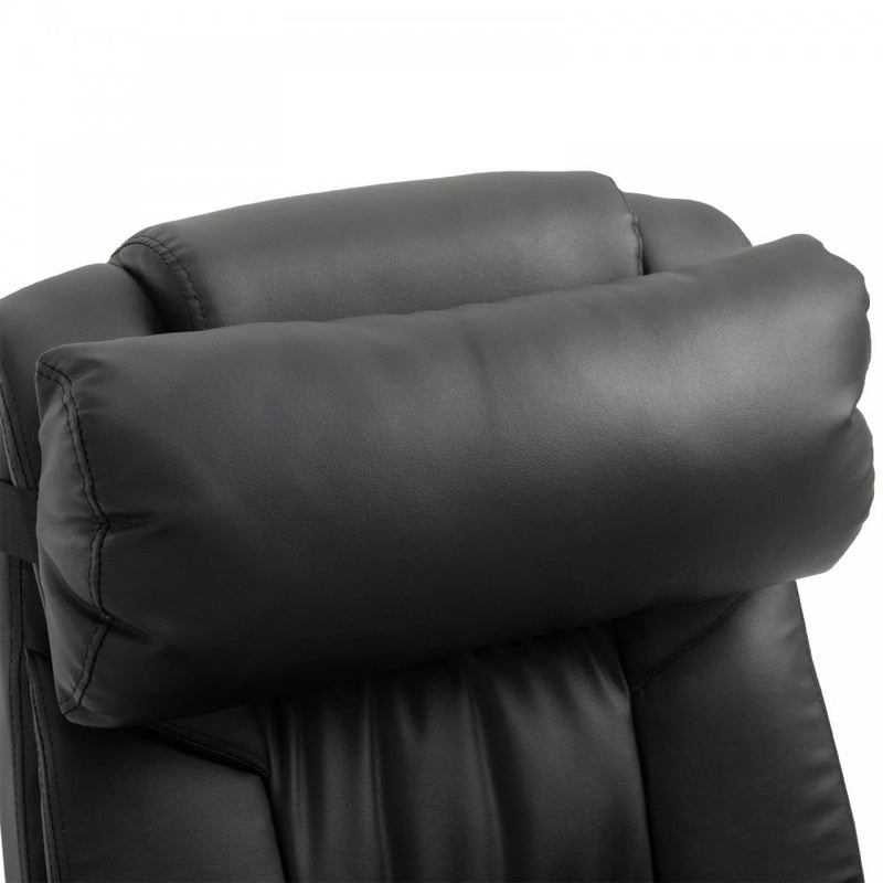 Vinsetto PU Leather Chair For Office Gaming Chair For Racing Massage Chair Electric Padded Height Angle Adjustable 5 Wheels w/Remote Comfort Masseuse Relaxation Swivel Ergonomic Black